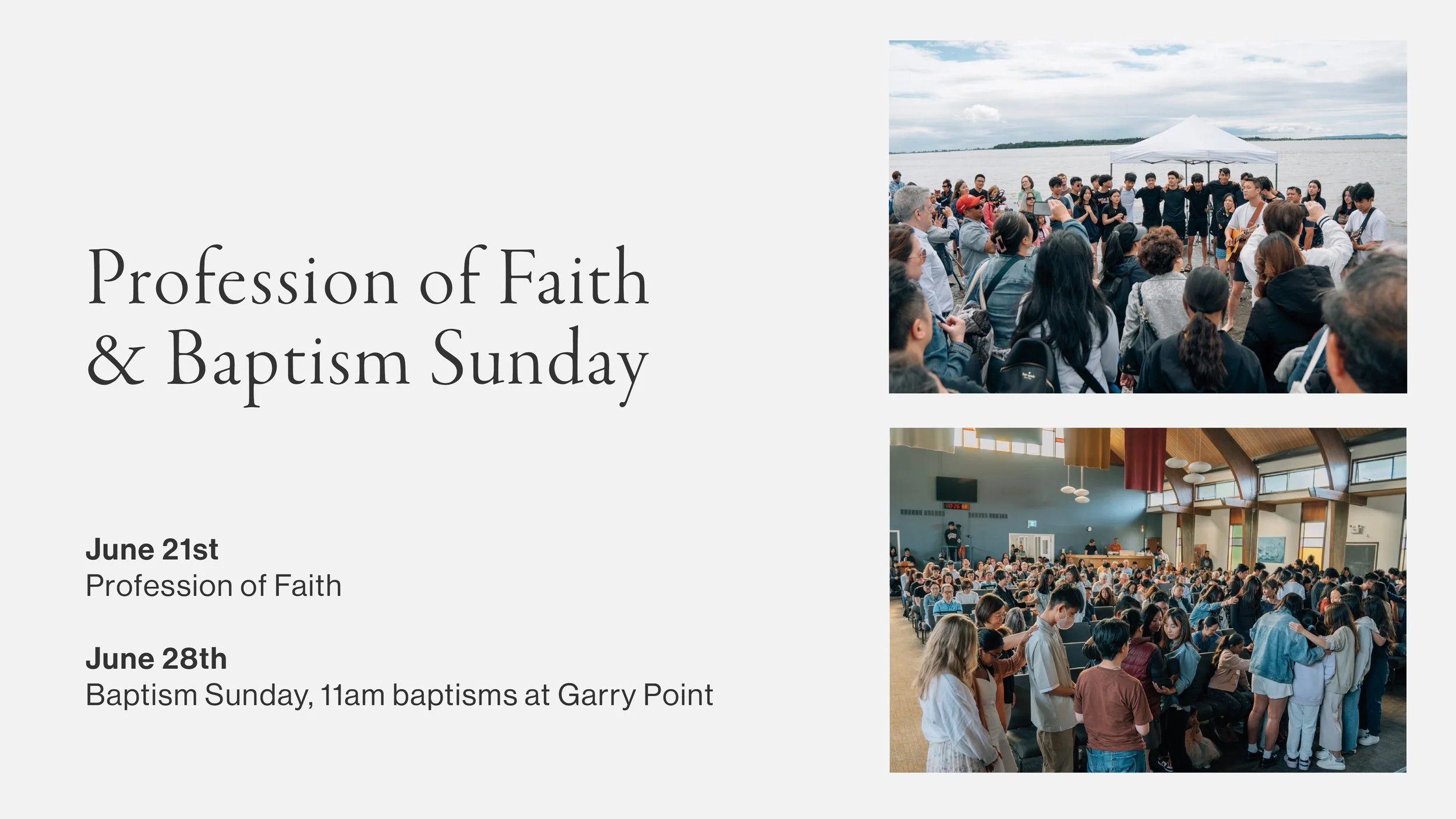 June 21 | Profession of Faith and Infant Baptism Sunday | Albert Wu
