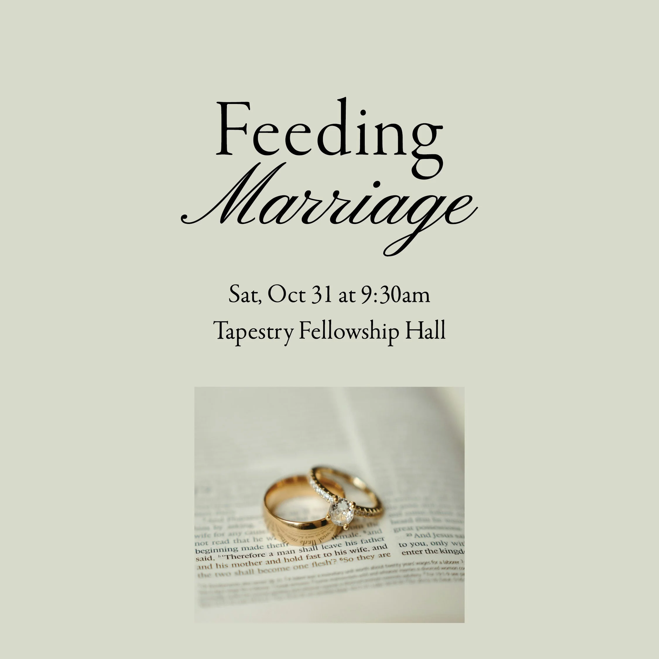 Feeding Marriage