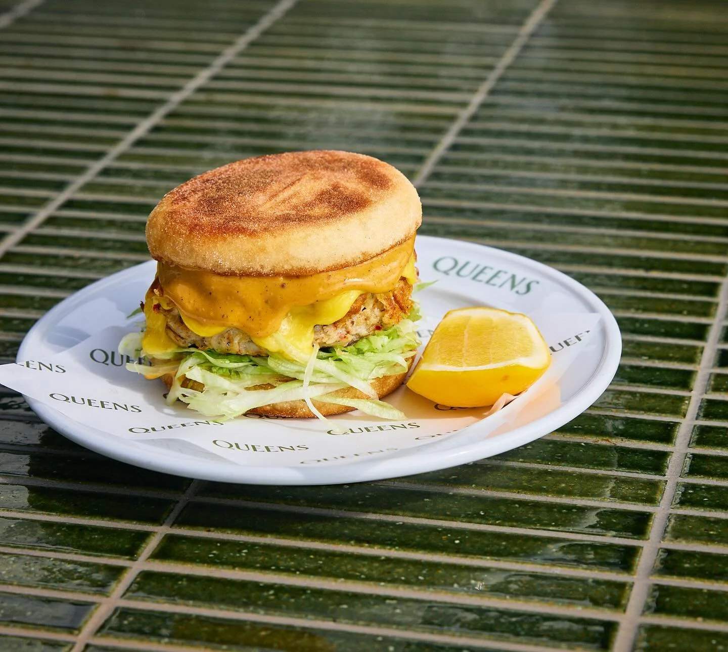 Hand fished Fiordland whitebait toasty McMuffin with melted cheese, lettuce and mayo 🔥
