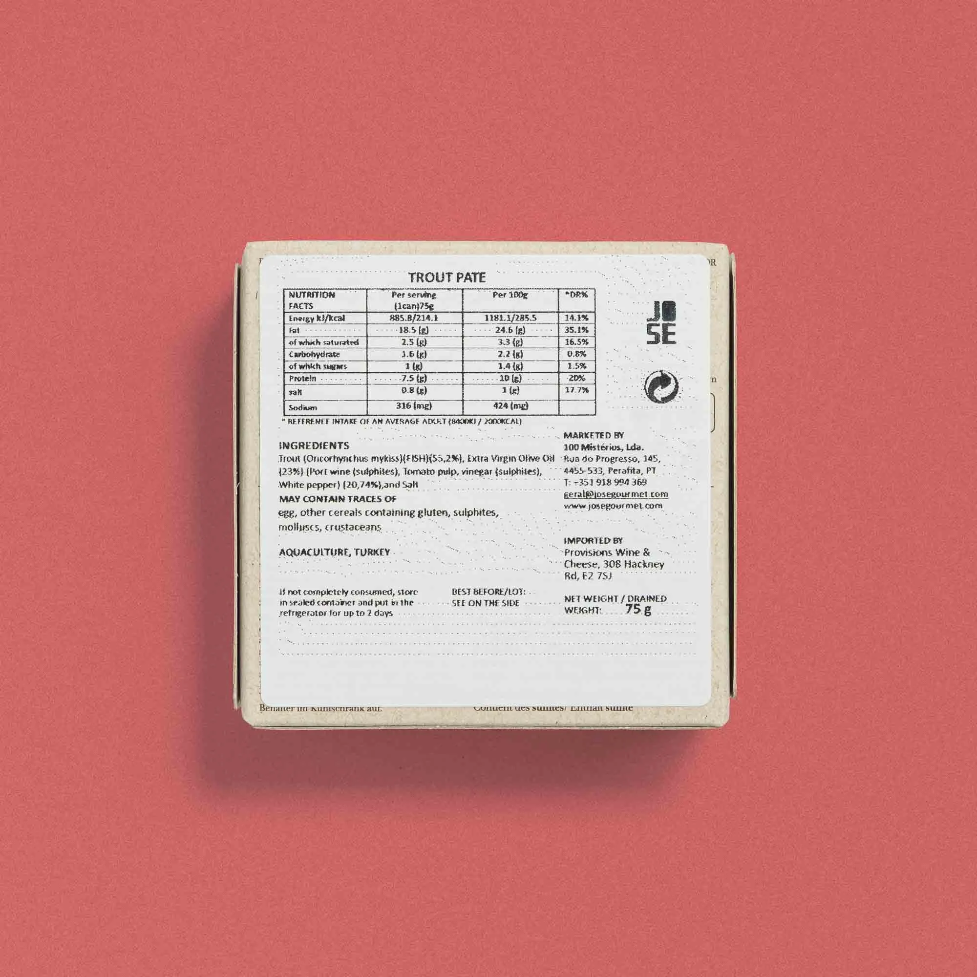 José Gourmet - Trout Paté packaging with Nutrition.jpg