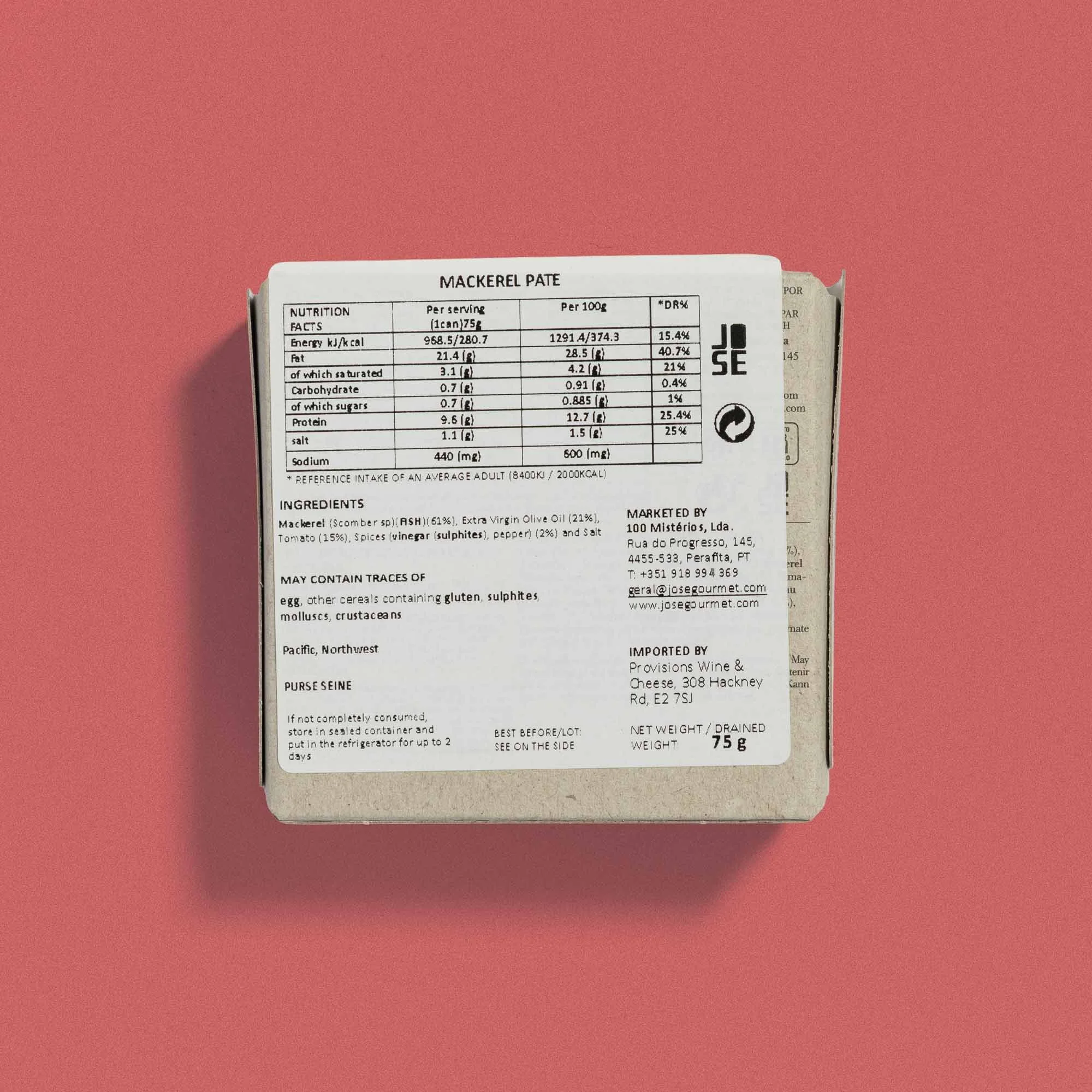 José Gourmet - Mackerel Paté with nutrition.jpg