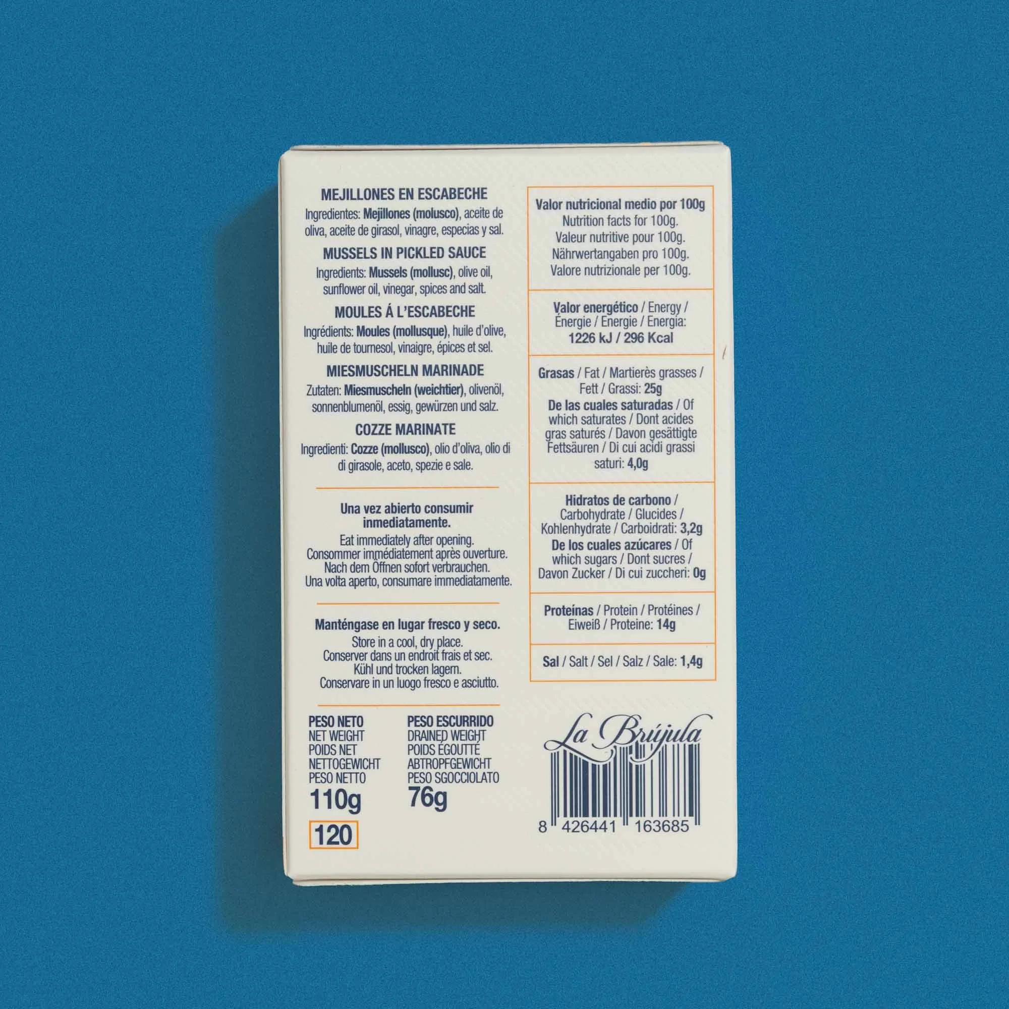 La Brujula - Mussels in Escabeche pack rear.jpg