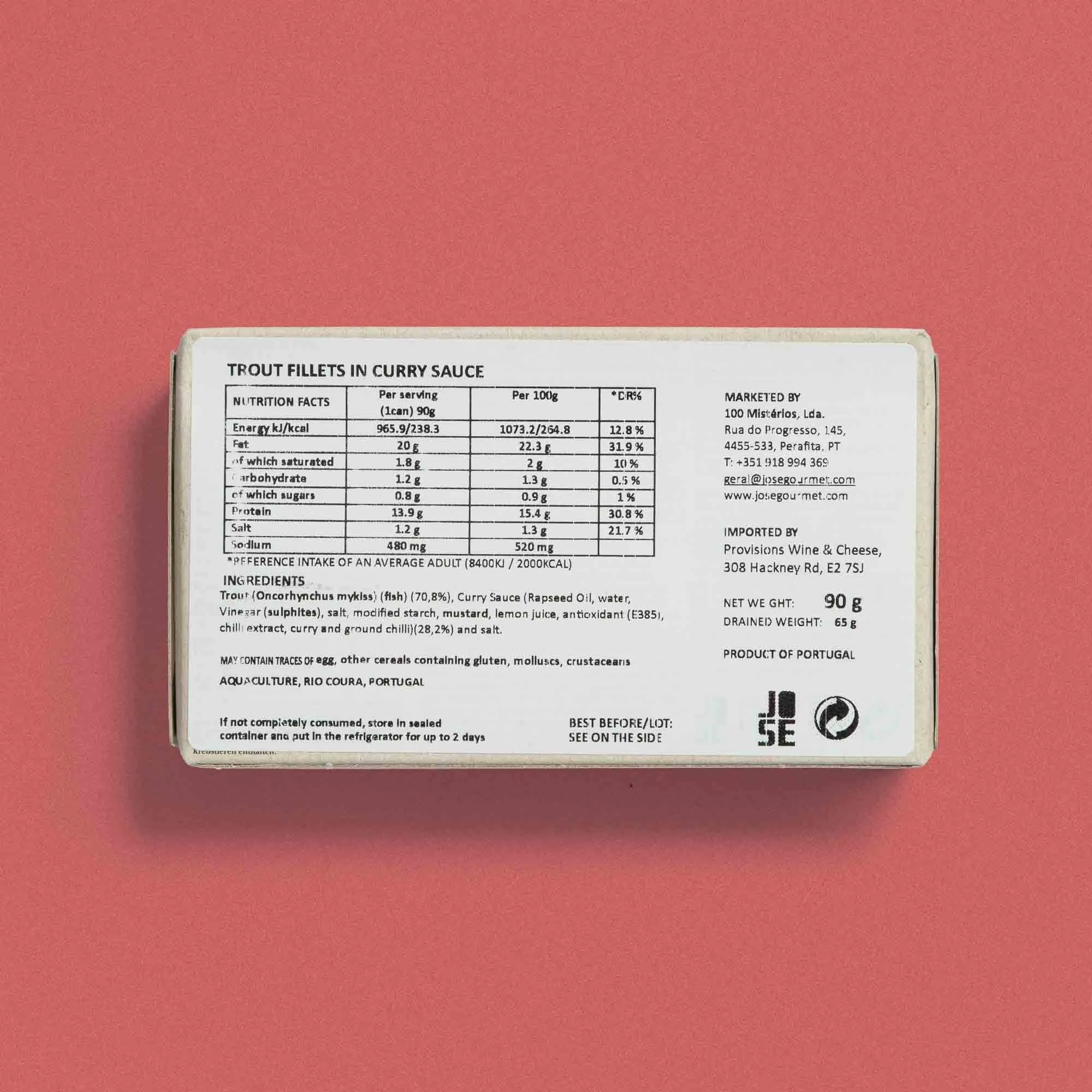 José Gourmet - Trout fillets in Curry Sauce Rear Pack Shot.jpg