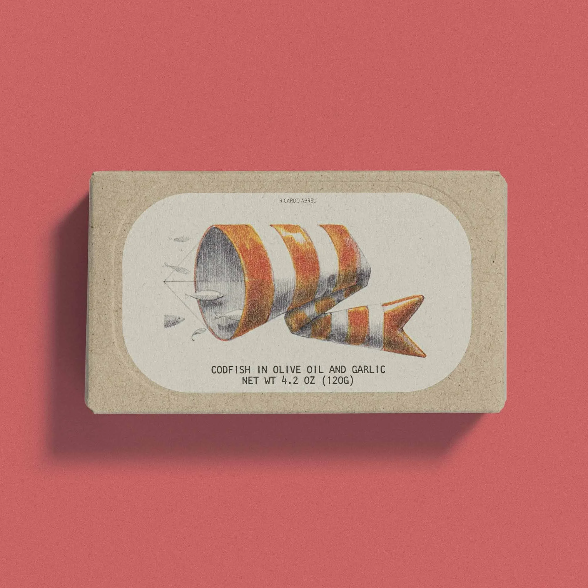 José Gourmet - Codfish in olive oil and garlic packaging artwork.jpg