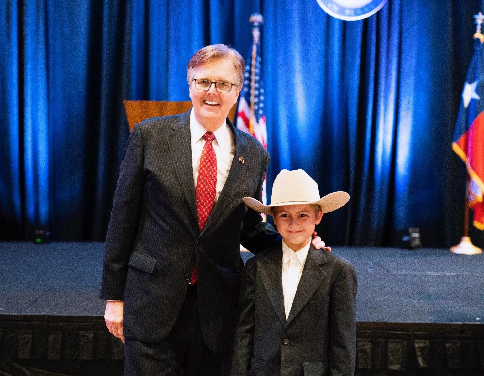 Lt. Governor Dan Patrick and Master Pierce Parks