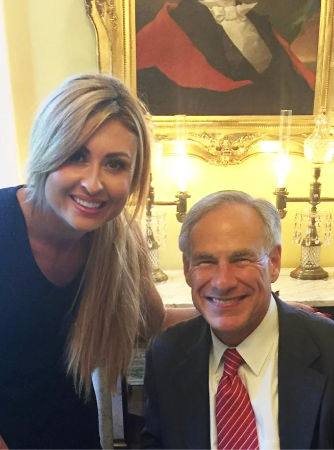 Cat Parks with Governor Greg Abbott