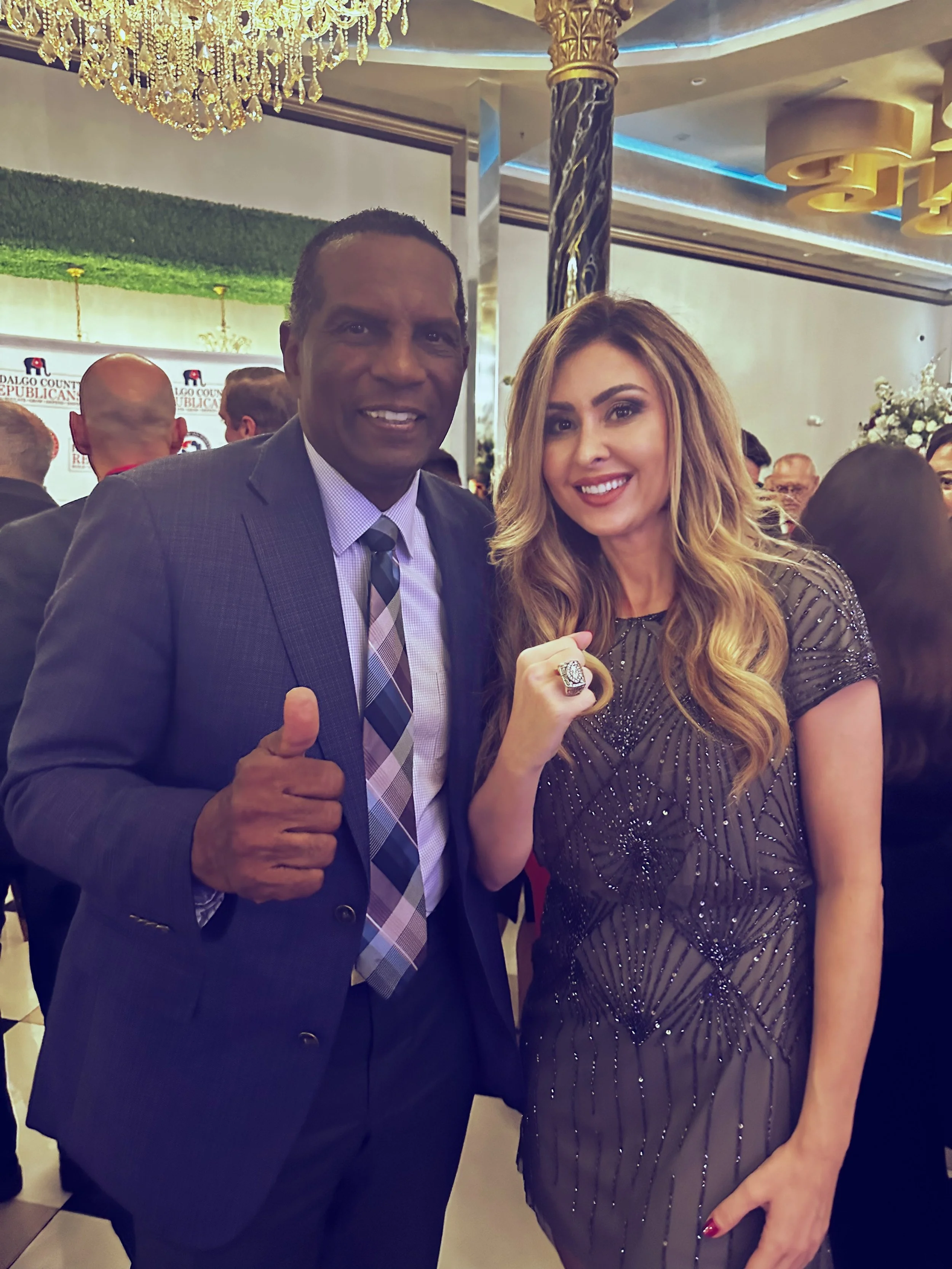 Congressman Burgess Owens with Cat Parks