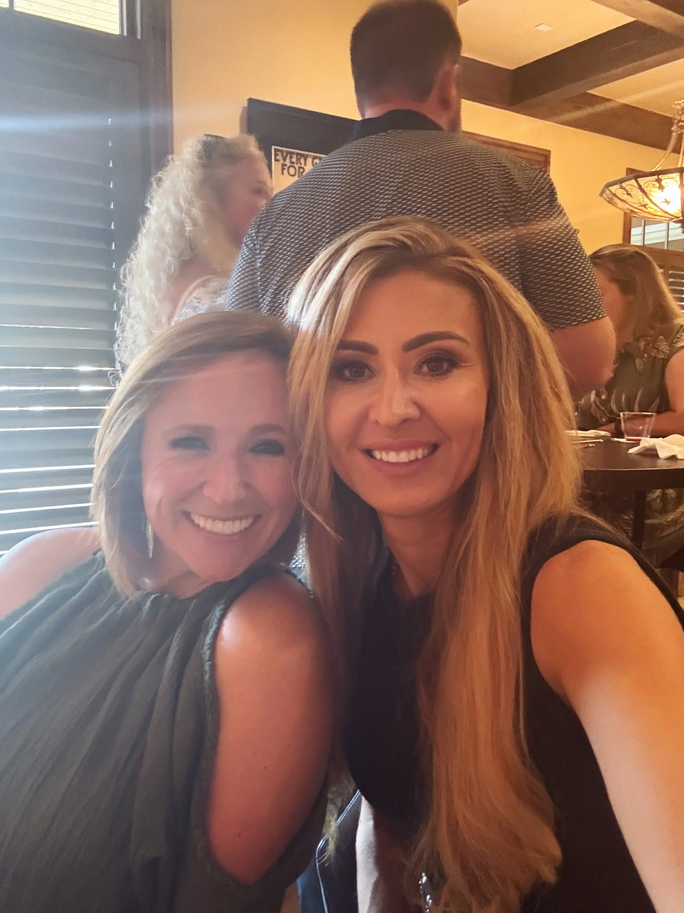 Lindsey Kasprzak with Cat Parks.