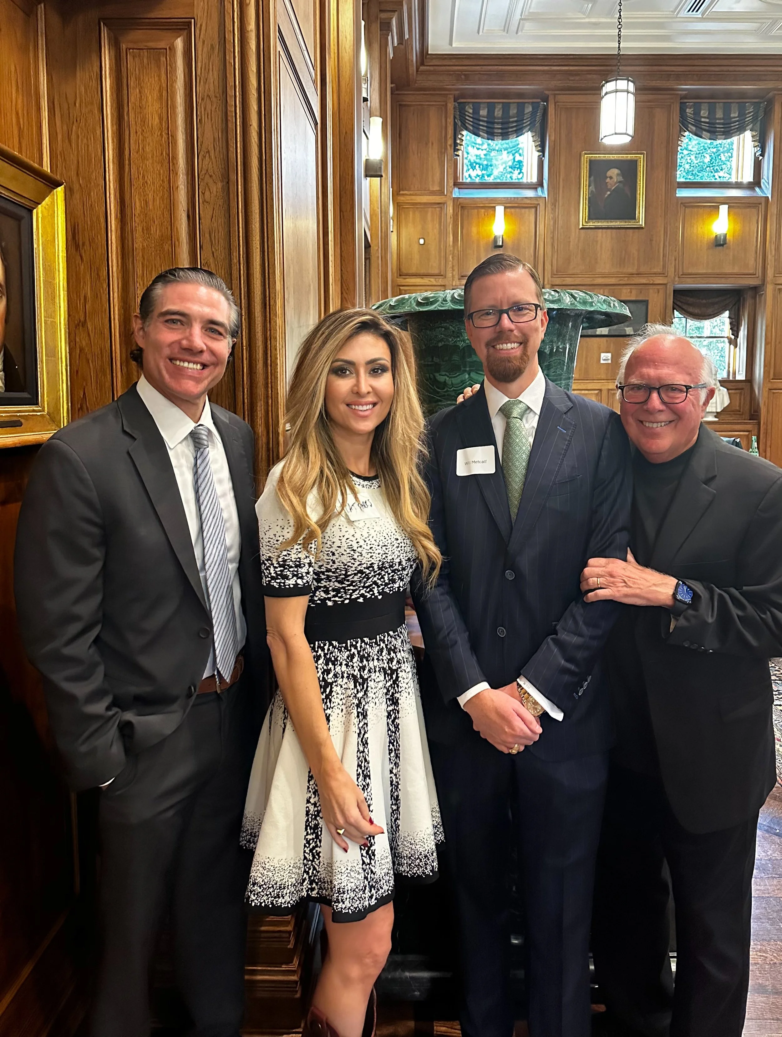 Representative Morgan Meyer, Cat Parks, Representative Will Metcalf, Representative Todd Hunter