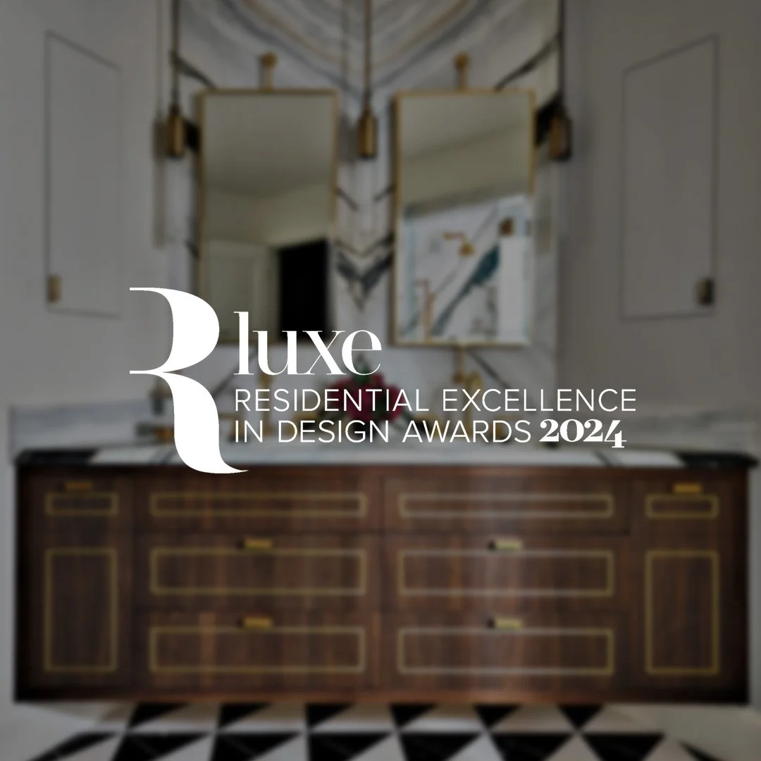 Bathroom designed by Eva Bradley Studio, written about by Luxe Red Award