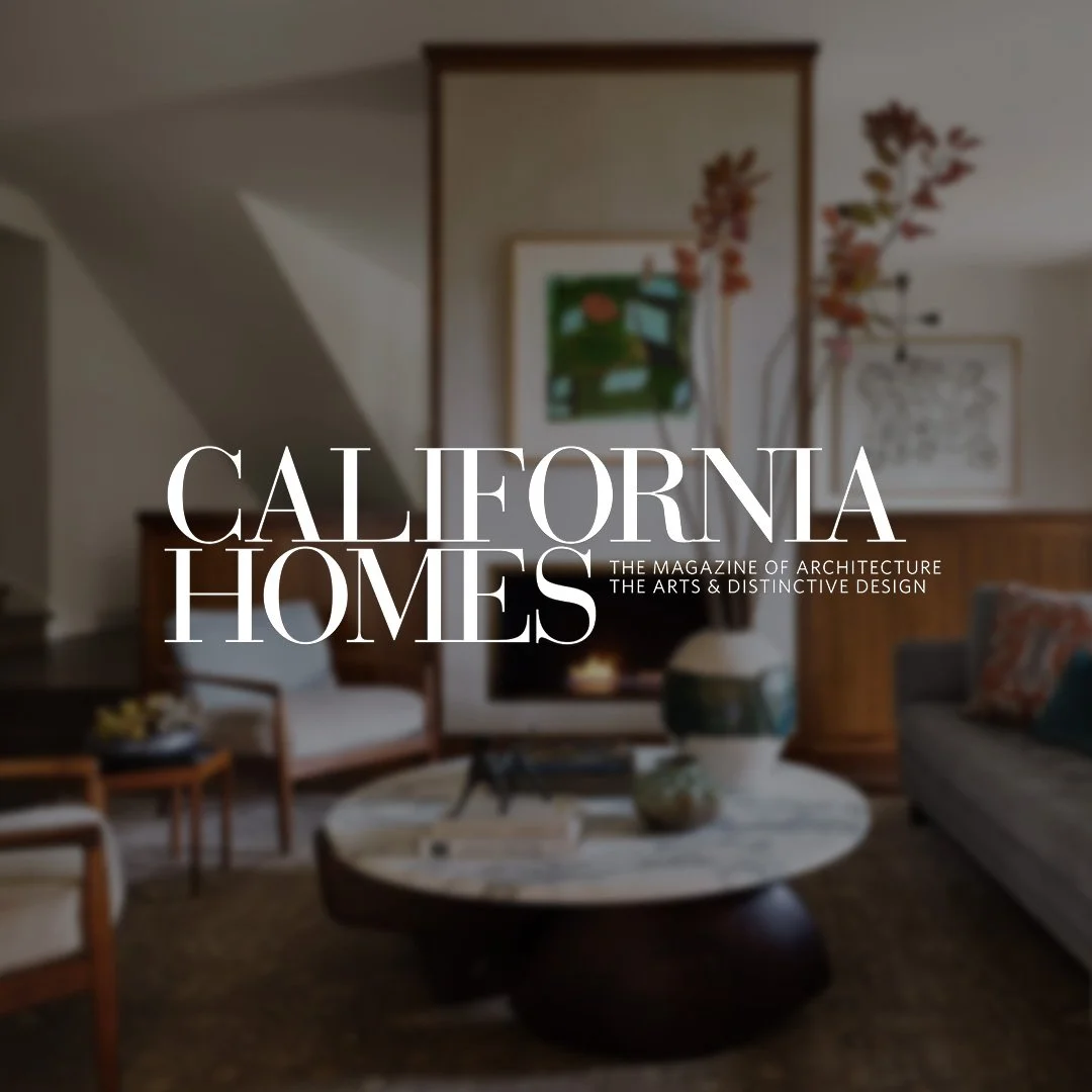 Living room from Tree House designed by Eva Bradley Studios, written about by California Homes