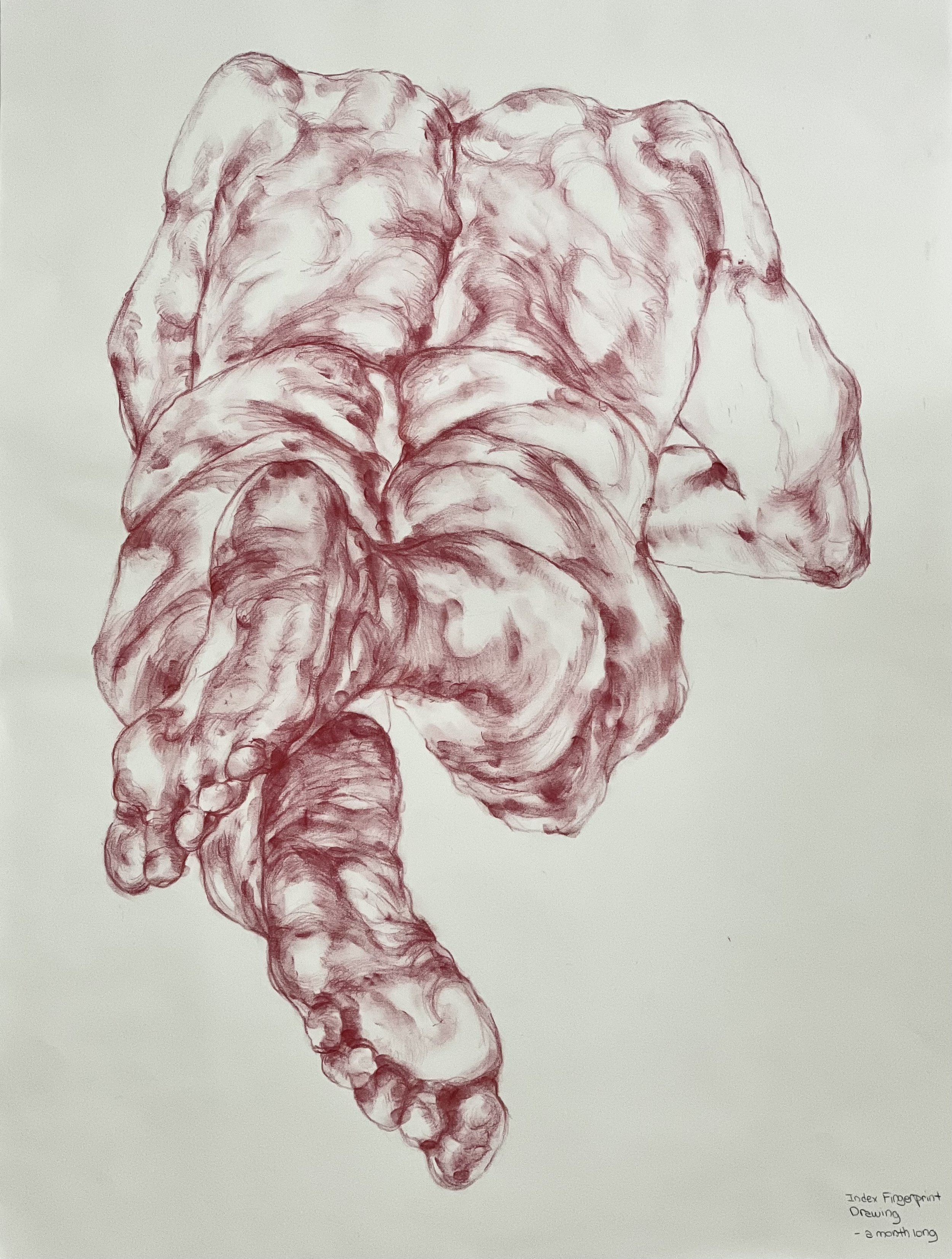 Sketching Pencil & Red Fingerprint Ink Pad, 18" x 24"