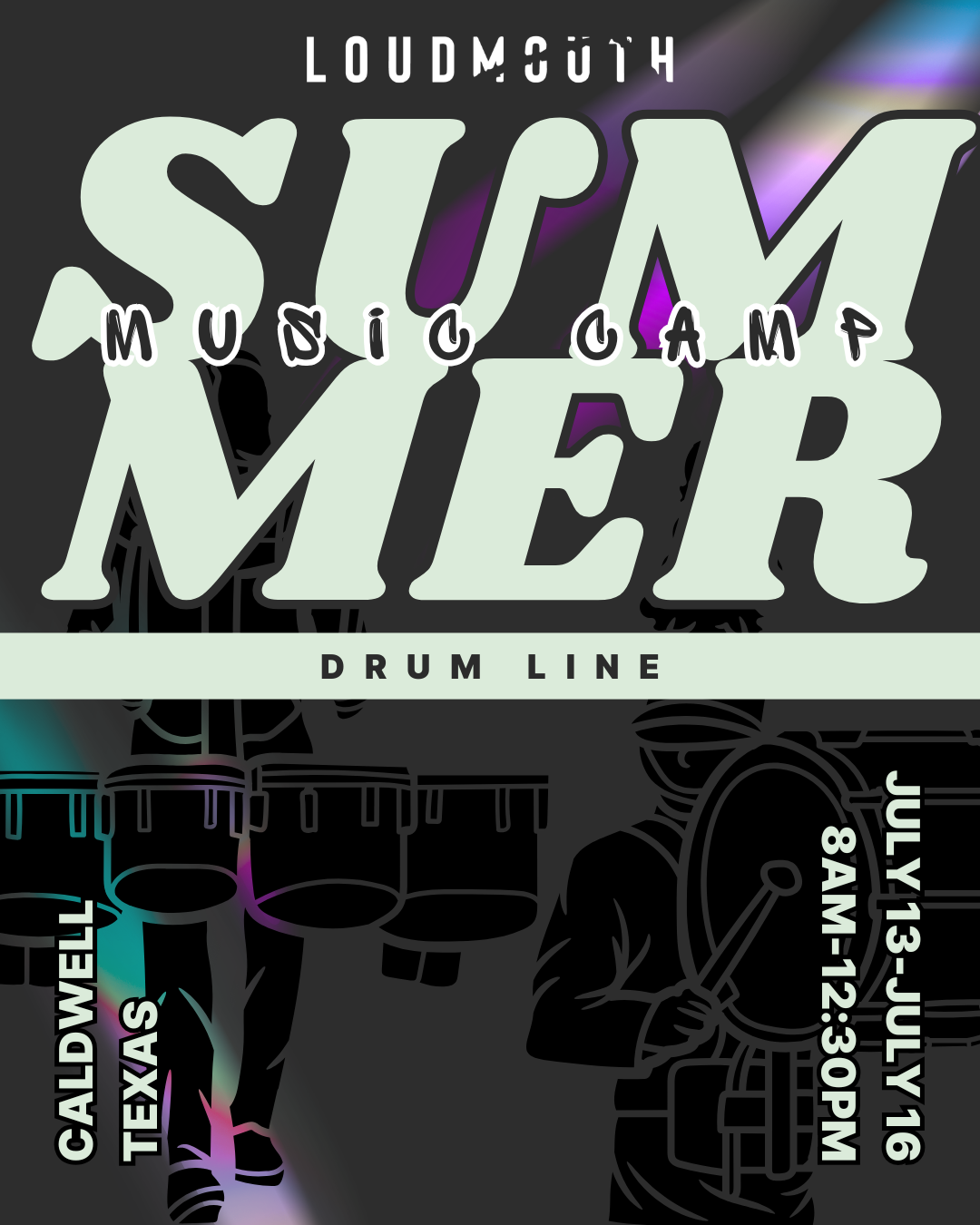 CAMP LOUDMOUTH - DRUM LINE