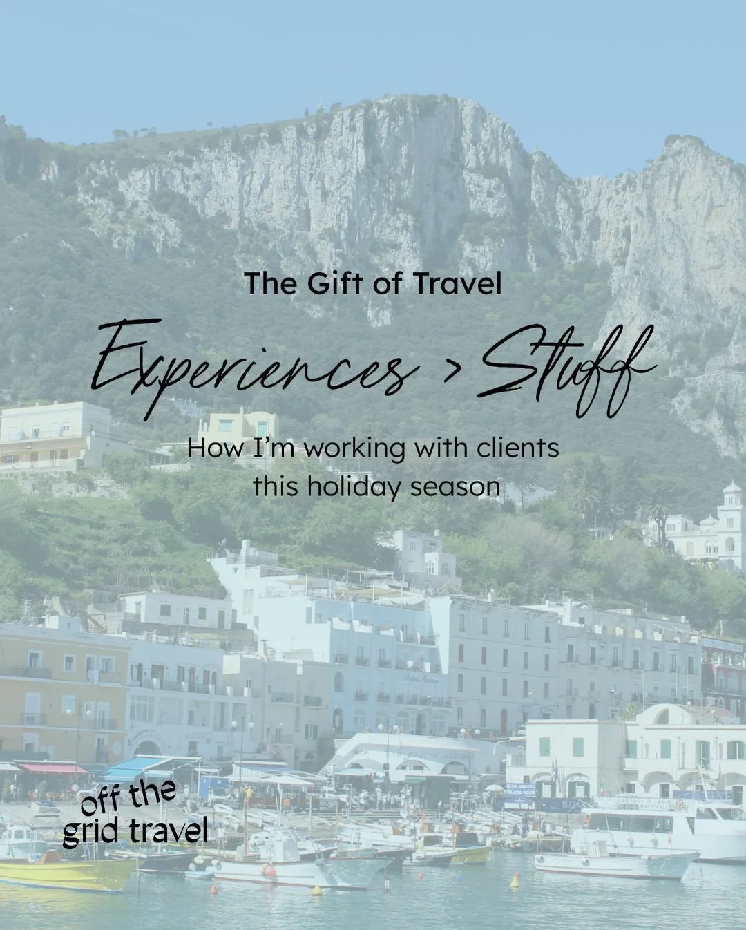 This isn&rsquo;t just a holiday thing.
 Gifting 🎁 experiences is a year-round move.
It can be big or small.
 A night at the philharmonic. A perfectly timed staycation. A long weekend somewhere new. Or yes, a trip around the world if you&rsquo;re fee