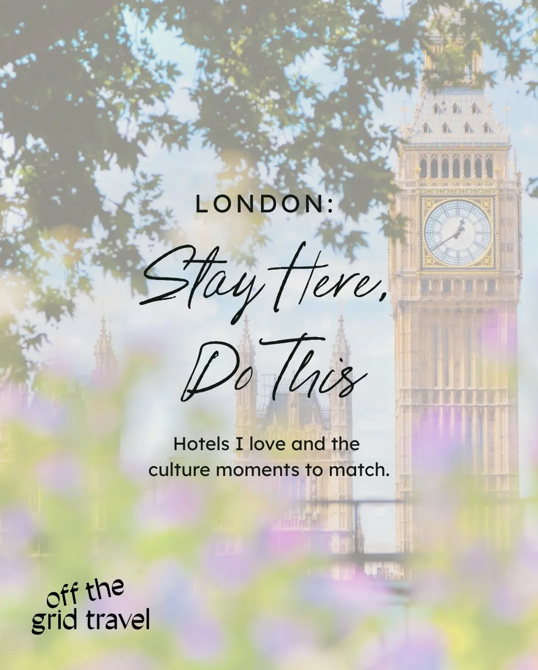Stay Here, Do That: London 
I know many of you are in holiday downtime mode right now. Soft clothes on, brain at half speed. I&rsquo;m wrapping up final touches for my NYE travelers and planning one of my own personal 2026 trips, so I figured I&rsquo