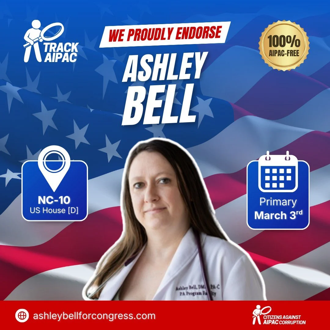 🎉 ENDORSEMENT ALERT 🎉

We are proud to endorse @ashleybellforcongress in North Carolina's 10th congressional district!

In the foothills of the Blue Ridge, a new kind of politics is emerging. While the incumbent, AIPAC-backed Rep. Pat Harrigan, ple