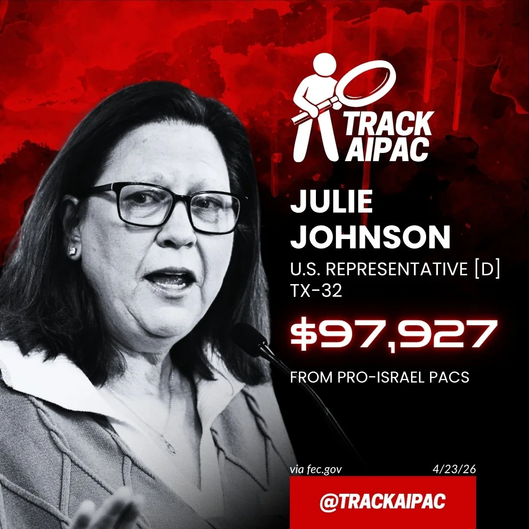 AIPAC's Rep. Julie Johnson has been unseated by former Rep. Colin Allred in the #TX33 Democratic primary runoff election.

Allred is backed by JStreet this cycle. He was previously supported by an array of Israel lobby PACs, including AIPAC.