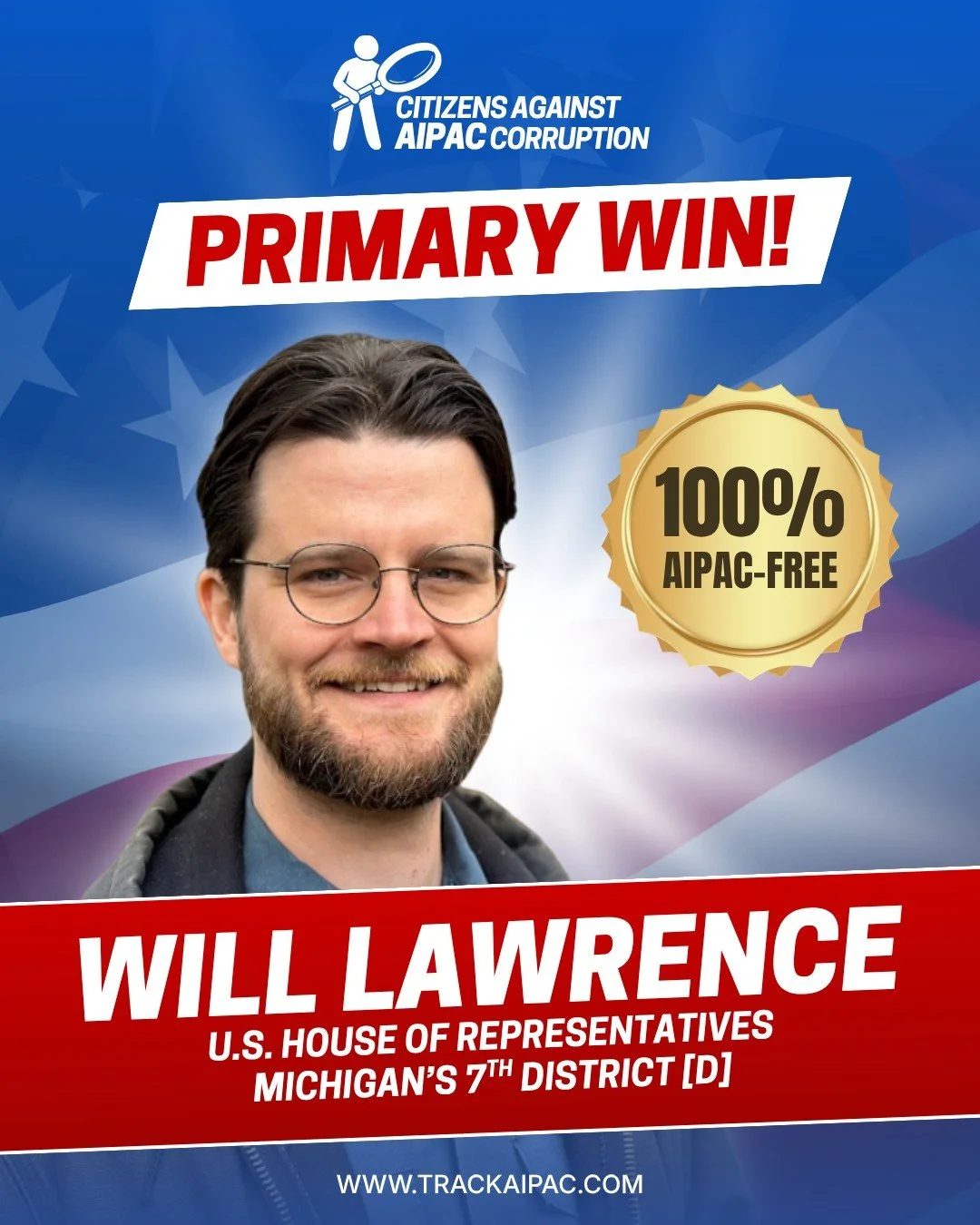 Congratulations to @wewill2026mi for securing the Democratic nomination in #MI07!

Standing against genocide is good policy and good politics!