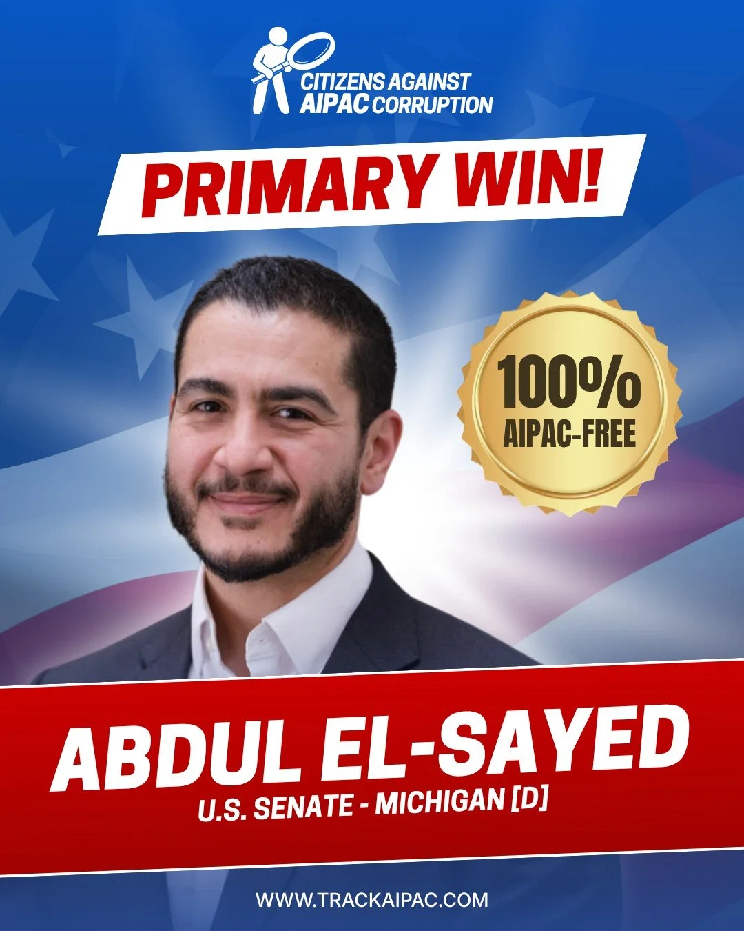 Congratulations to @abdulelsayed for securing the Democratic nomination for U.S. Senate in Michigan!

STANDING AGAINST GENOCIDE IS GOOD POLICY AND GOOD POLITICS!