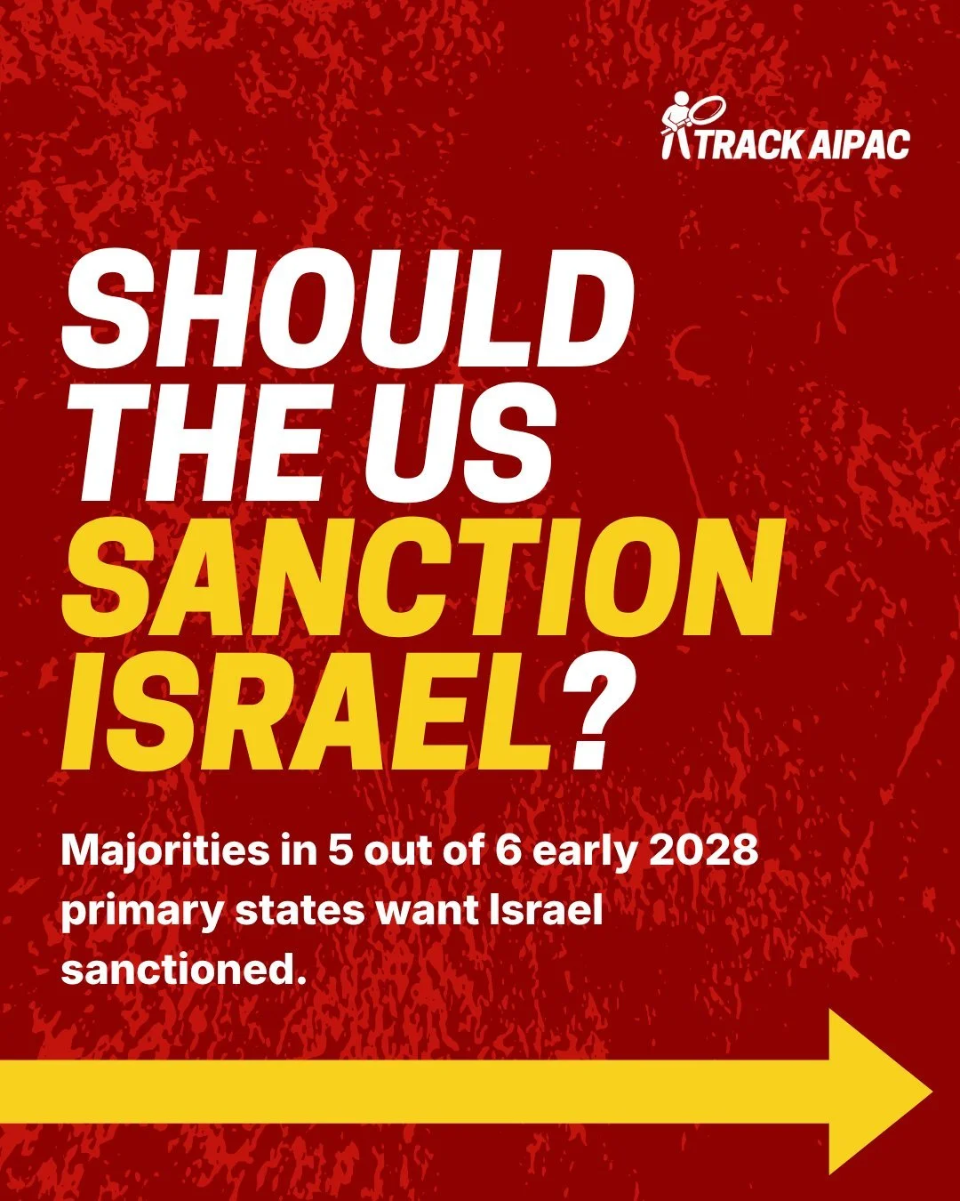 Polling finds majorities of Democratic voters in 5 out of 6 early 2028 primary states want Israel sanctioned.

New Hampshire: 70%
New Mexico: 70%
Michigan: 68%
Nevada: 68%
Virginia: 61%
South Carolina: 49%

South Carolina is the only state where &quo