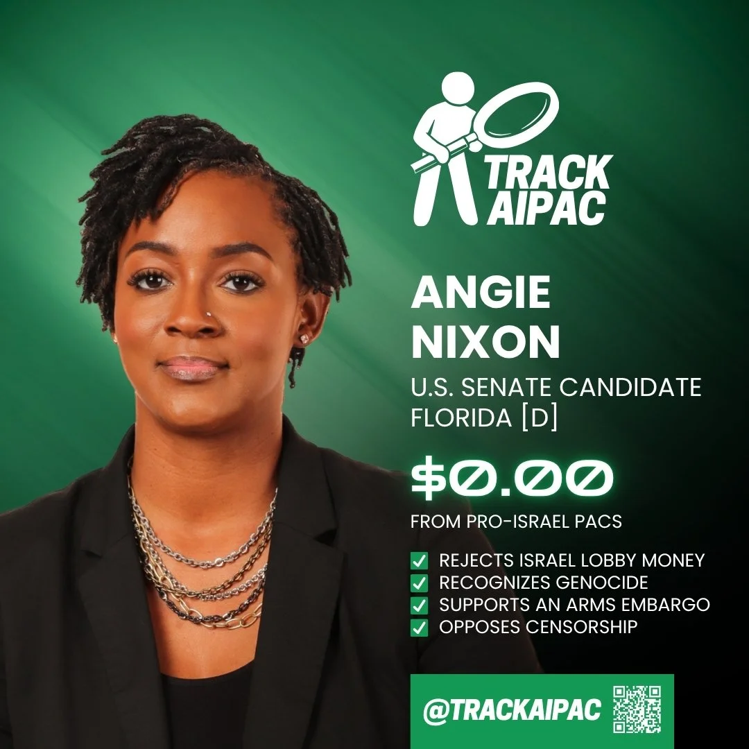 🌞 @angieforfl is the fighter Florida deserves in the U.S. Senate.

AIPAC's Ashley Moody is selling out to special interests and rubber-stamped a political slush fund that stole $10 million meant for Florida&rsquo;s children.