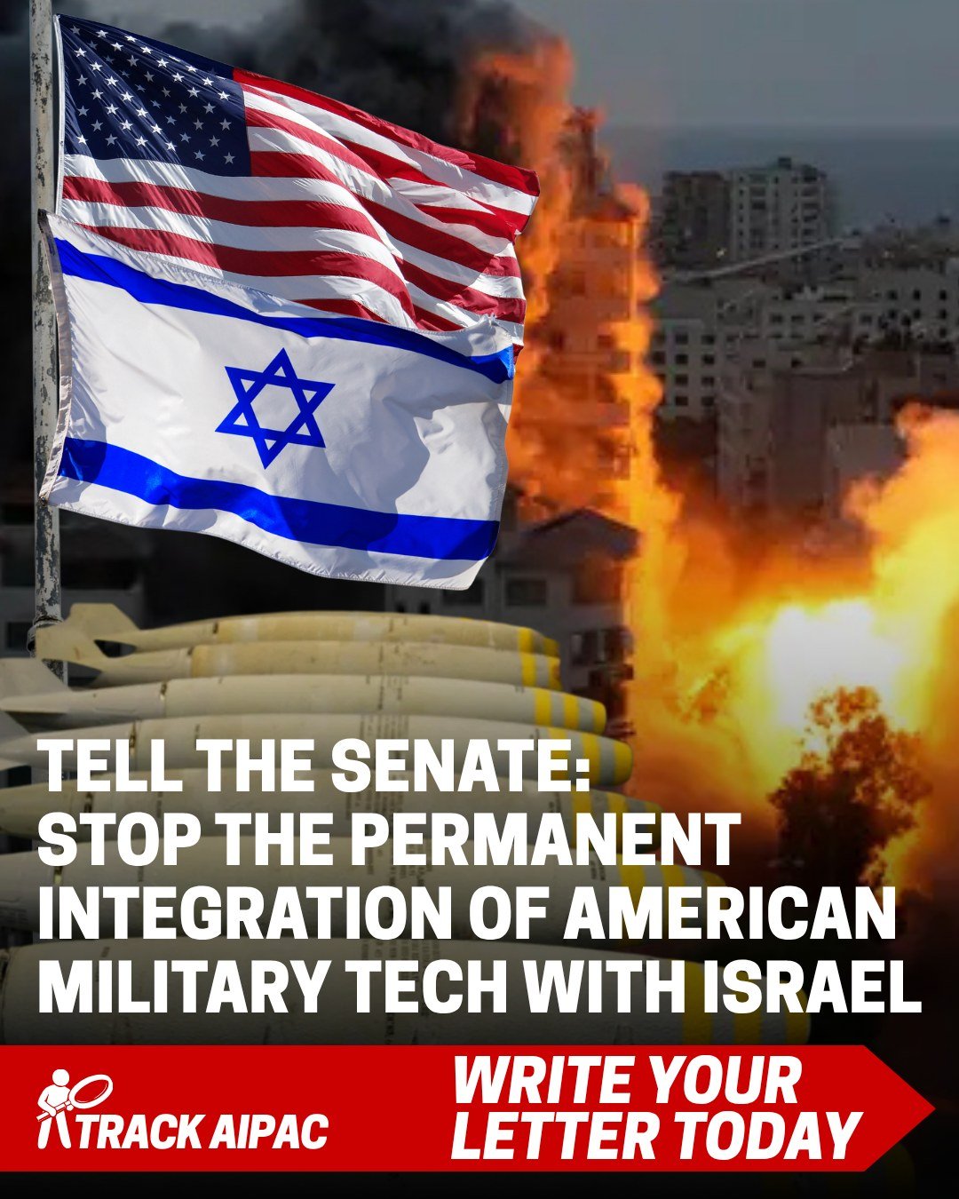 🚨 RED ALERT: A dangerous provision is on the brink of passing the Senate this month.

Section 219 (Section 1217 in the Senate bill) would permanently merge U.S. and Israeli weapons programs, create a new Pentagon office that evades Congressional ove