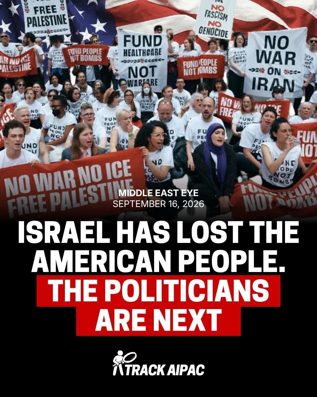 After two years of genocide in Gaza, most Americans oppose the war on Iran, House Democrats are voting to cut military aid and AIPAC's candidates keep losing.

"Americans are disgusted with being fooled into war after war, in the false hope of q
