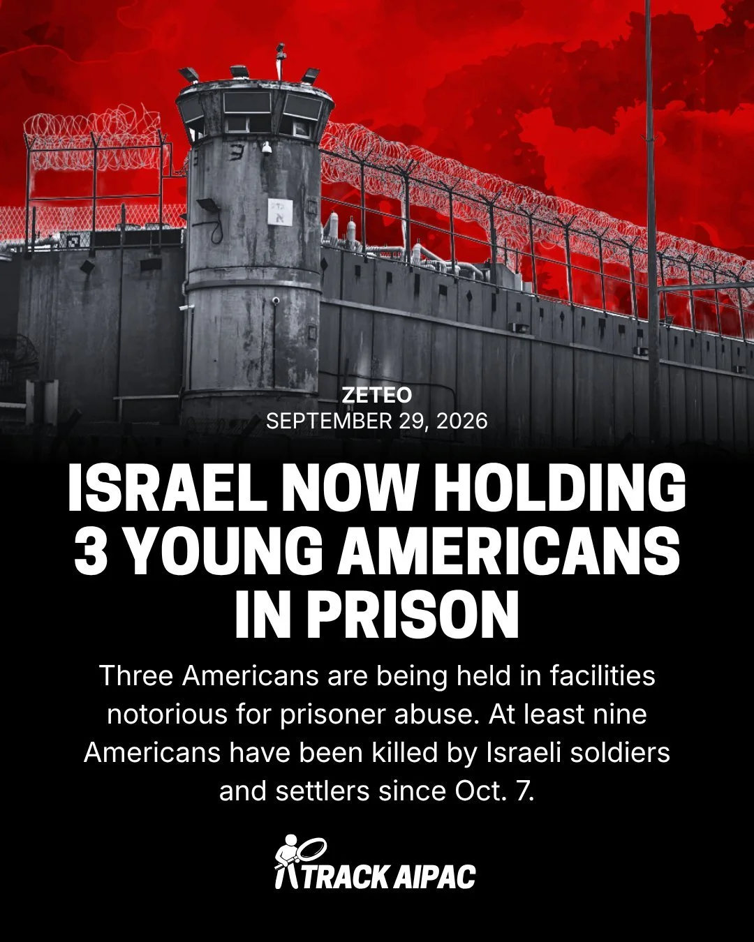Israel has kidnapped ANOTHER American teenager!

The apartheid regime is now holding 3 young Americans in prison facilities that are notorious for prisoner abuse.

Abdalkareem Issa Ahmed Safi, an 18-year-old with Texas roots, was taken from his famil