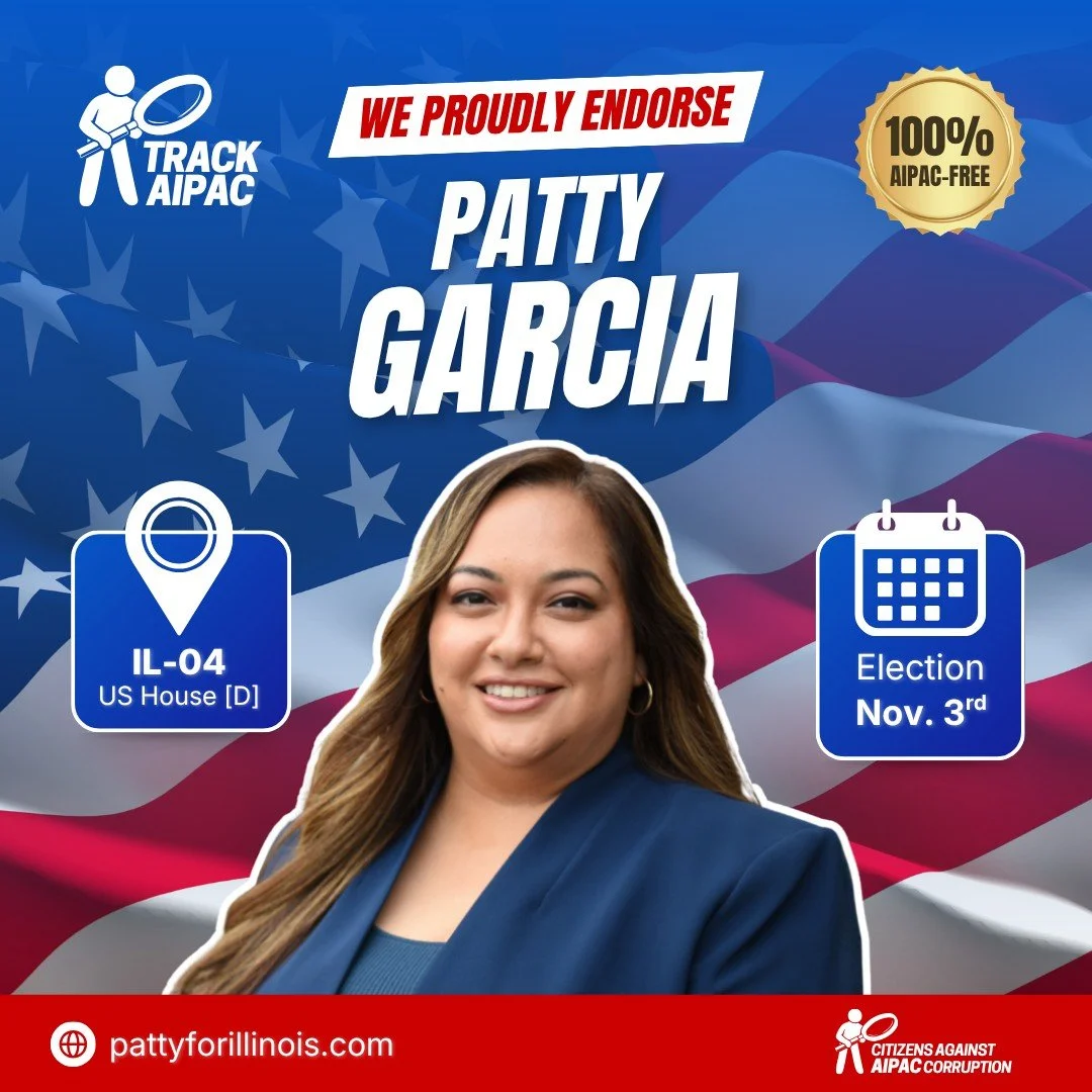 We are proud to endorse @pattyforil for Congress in #IL04!

Patty is taking a stand against genocide, demanding an arms embargo on Israel, and rejecting every dollar from AIPAC and the Israel lobby. She answers only to the working families of Illinoi