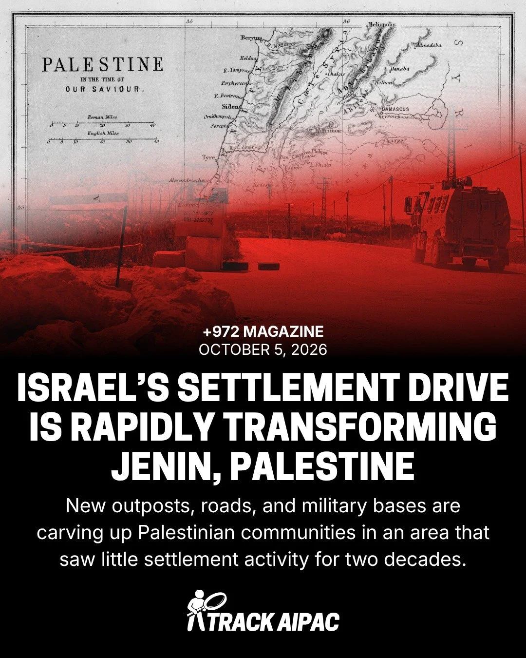 Over the past few months, Israel has rapidly expanded both military and civilian infrastructure across the Jenin governorate. According to the Israeli NGO Peace now, the government has approved 17 settlements in the Jenin district since the start of 