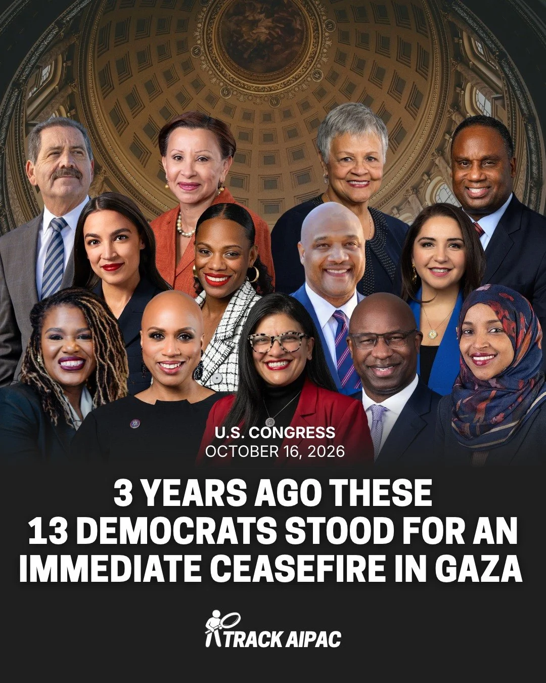 Three years ago today, 13 House Democrats saw the obvious. Israel&rsquo;s response to Hamas&rsquo; October 7 attack was disproportionate, and it needed to be stopped.

In just ten days, Israel had killed 2,808 Palestinians in Gaza and wounded 10,850 