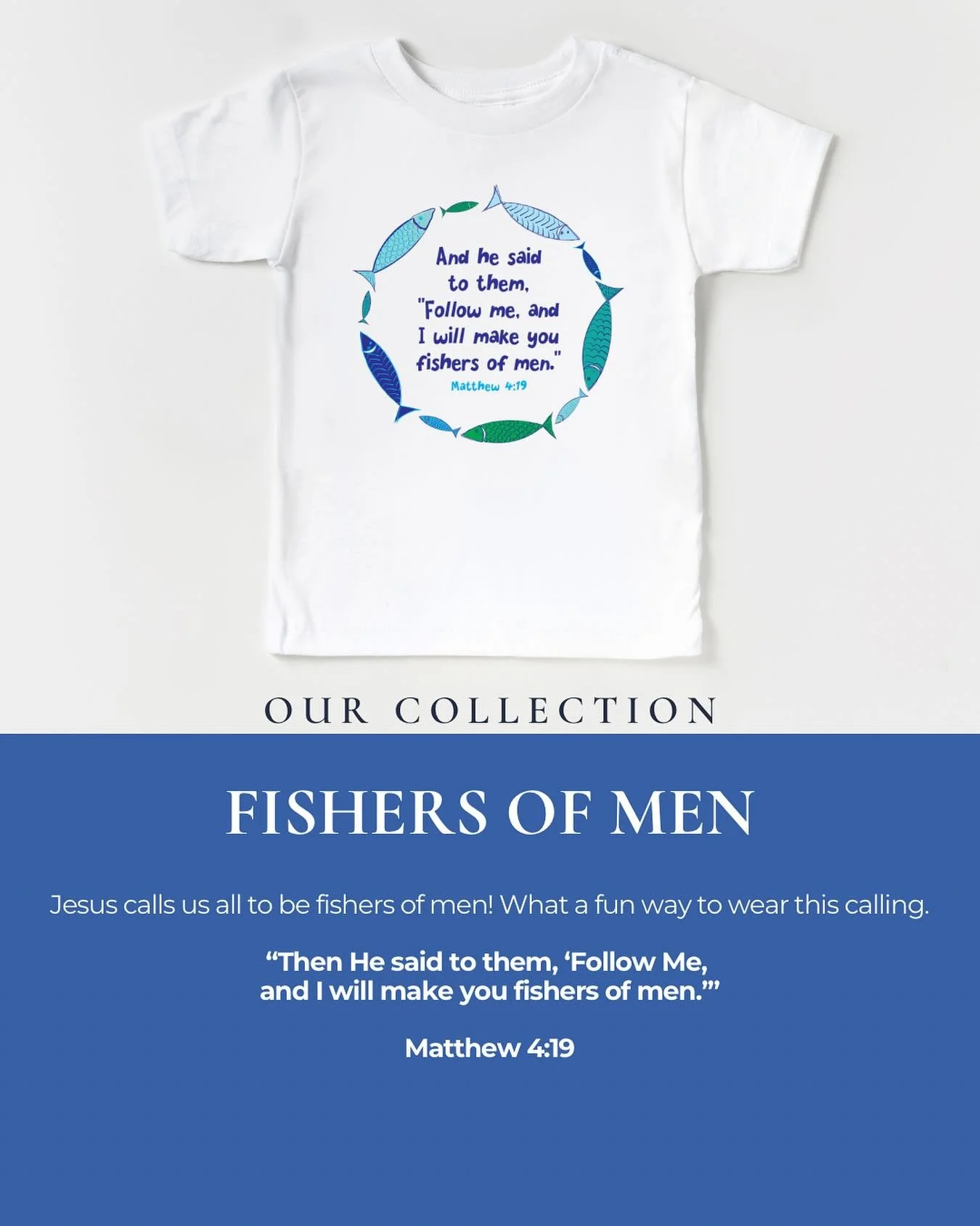 You've got to see our precious shirts for kids! #thechosen #christianclothing #fisherofmen #thebible