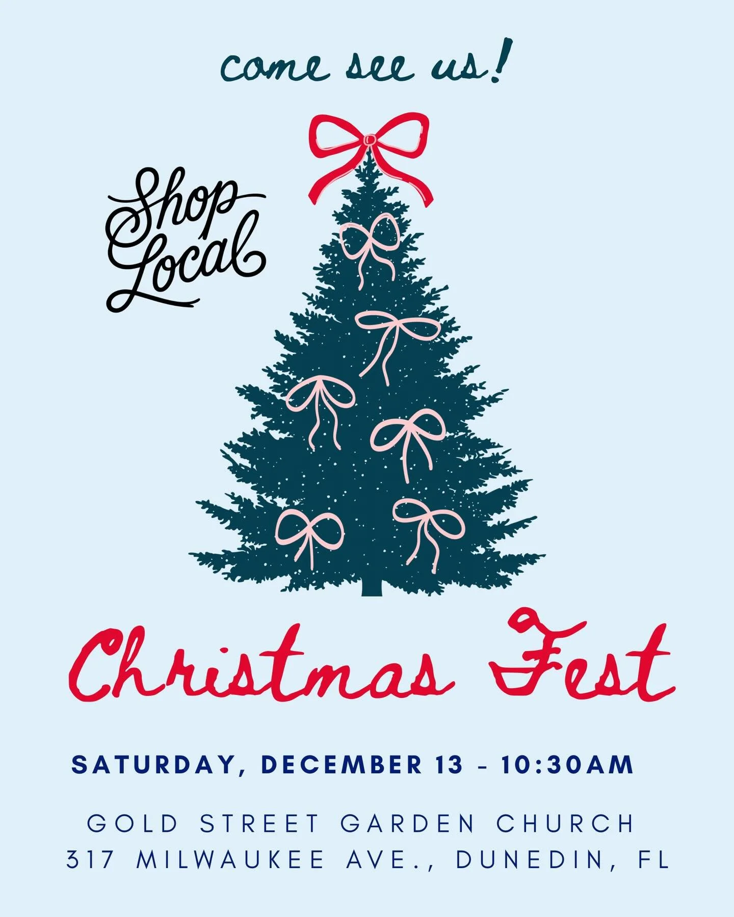 This Saturday @goldstreetgarden is hosting a Christmas Feast! Shop local this Christmas! We&rsquo;re excited to see you! Our faith apparel is perfect for the whole family! #christmas #smallbusinesssaturday #christianapparel