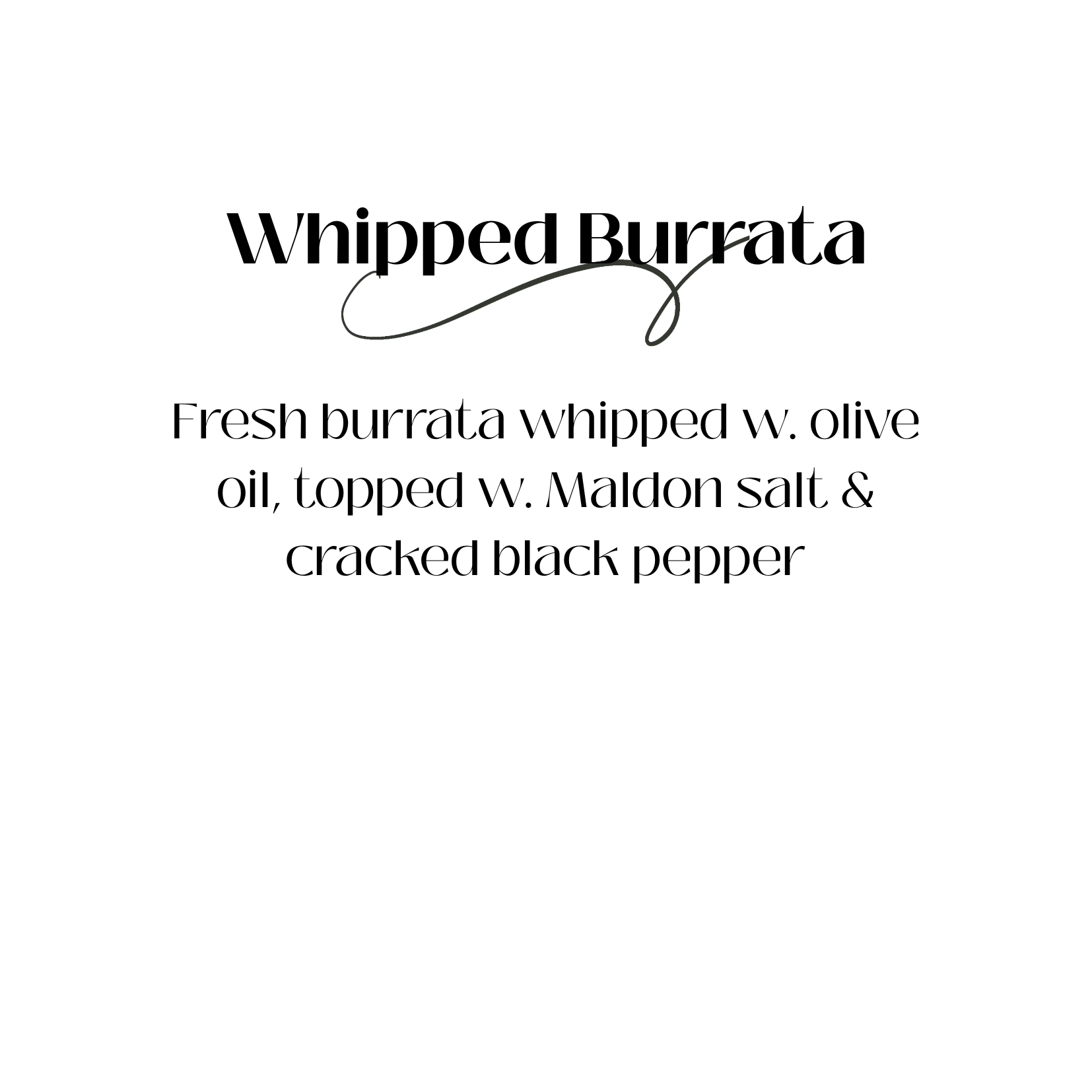 Whipped Burrata 8oz
