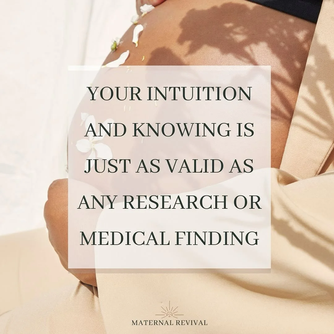 ✨Your intuition is not a backup plan&mdash;it&rsquo;s a sacred guide.✨
&zwnj;
So often, I hear from mommas who 𝘧𝘦𝘦𝘭 something that doesn&rsquo;t match what the research says or what a provider suggests. And yet&mdash;what if that feeling, that wh