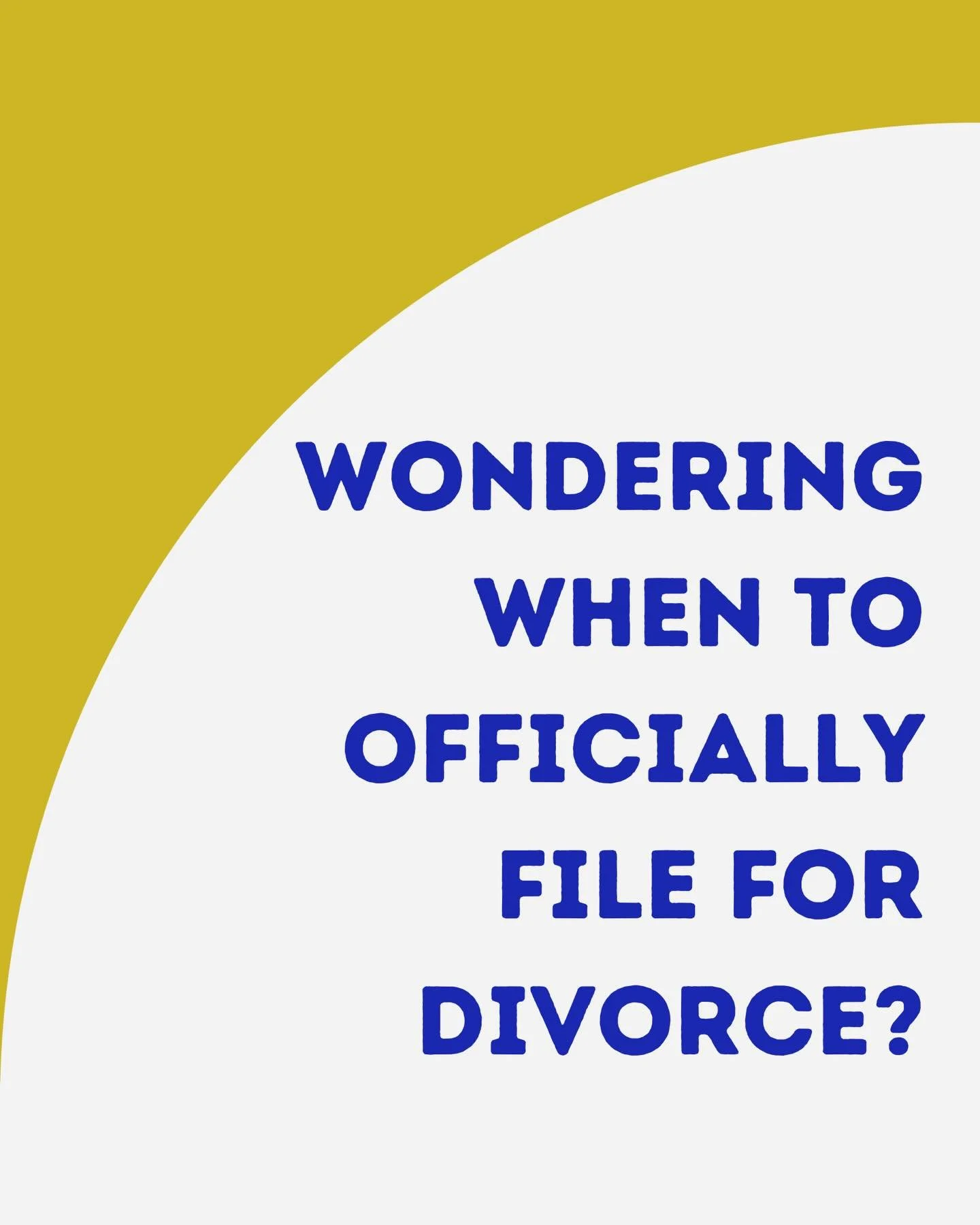 I get it. You just want to get SOMETHING checked off your divorce to-do list and starting the court process seems like a good option. But if you anticipate a relatively amicable divorce and haven't yet consulted with a professional to make a plan, I 