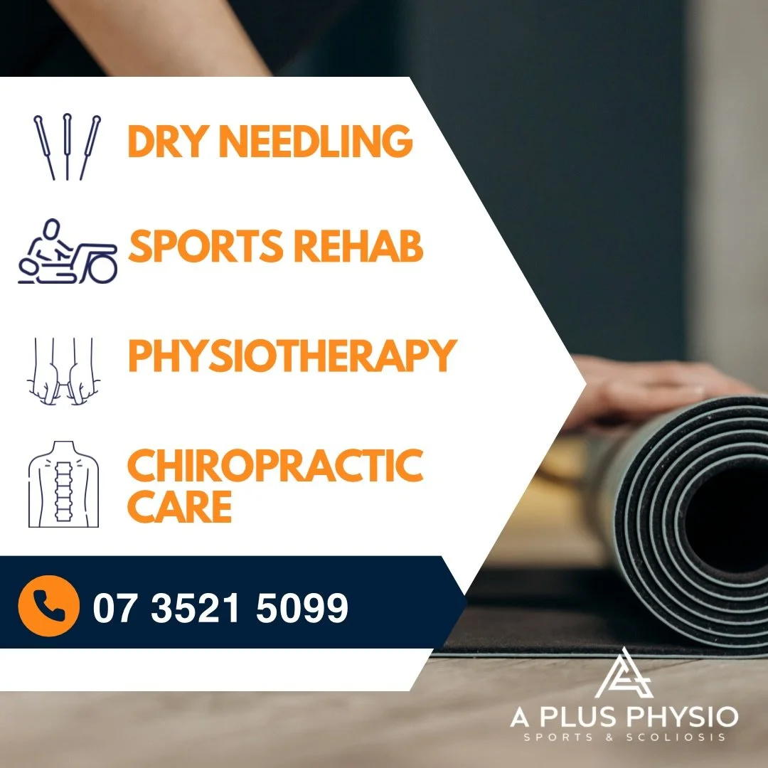 One clinic. A complete toolkit for your recovery. 🛠️💪

At A Plus Physio, we provide an all-in-one approach to elite physical health. From acute sports injuries to long-term scoliosis management, our team utilizes Dry Needling, Sports Rehab, Physiot