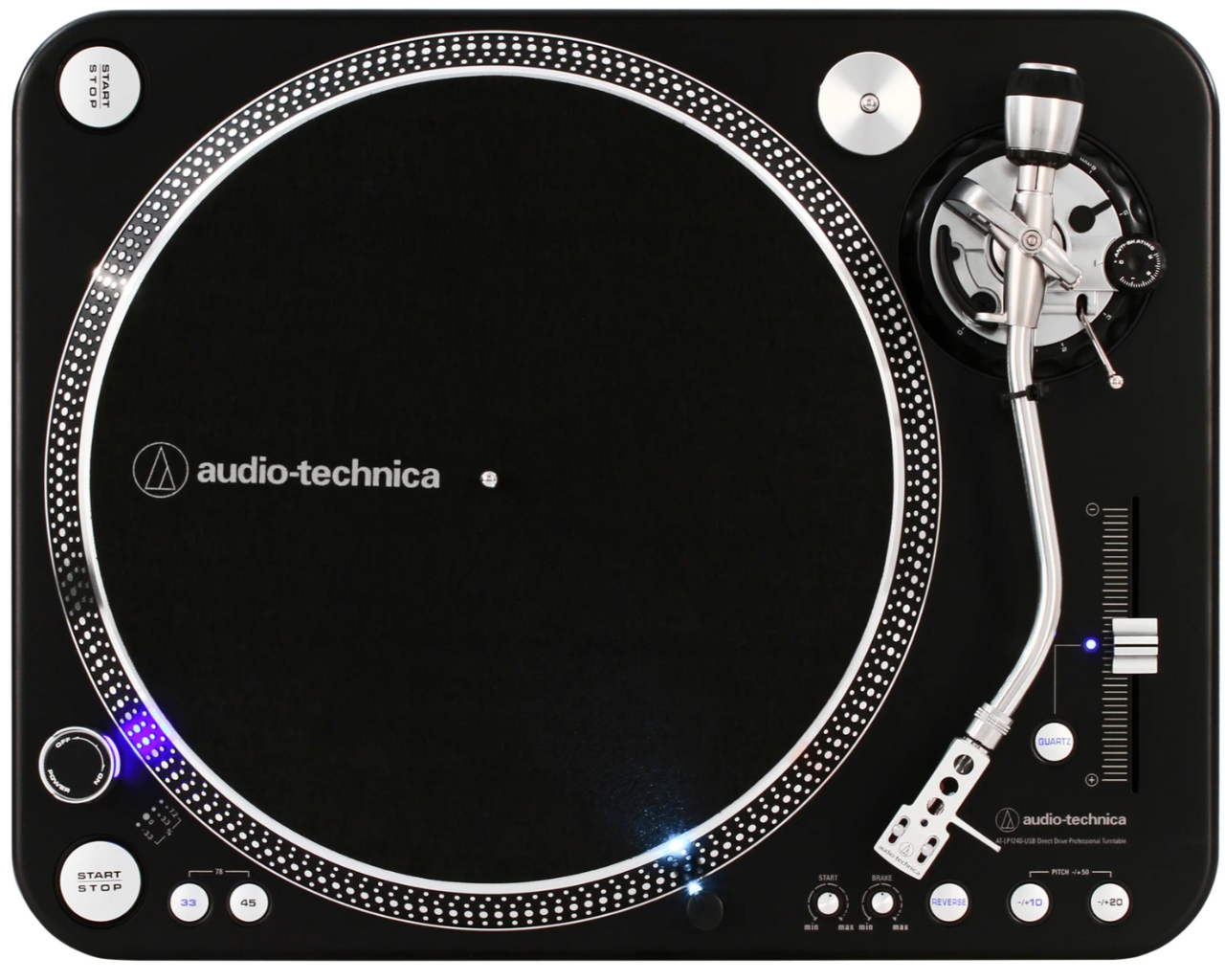 Audio-Technica AT-LP1240 Direct-Drive Professional DJ Turntable