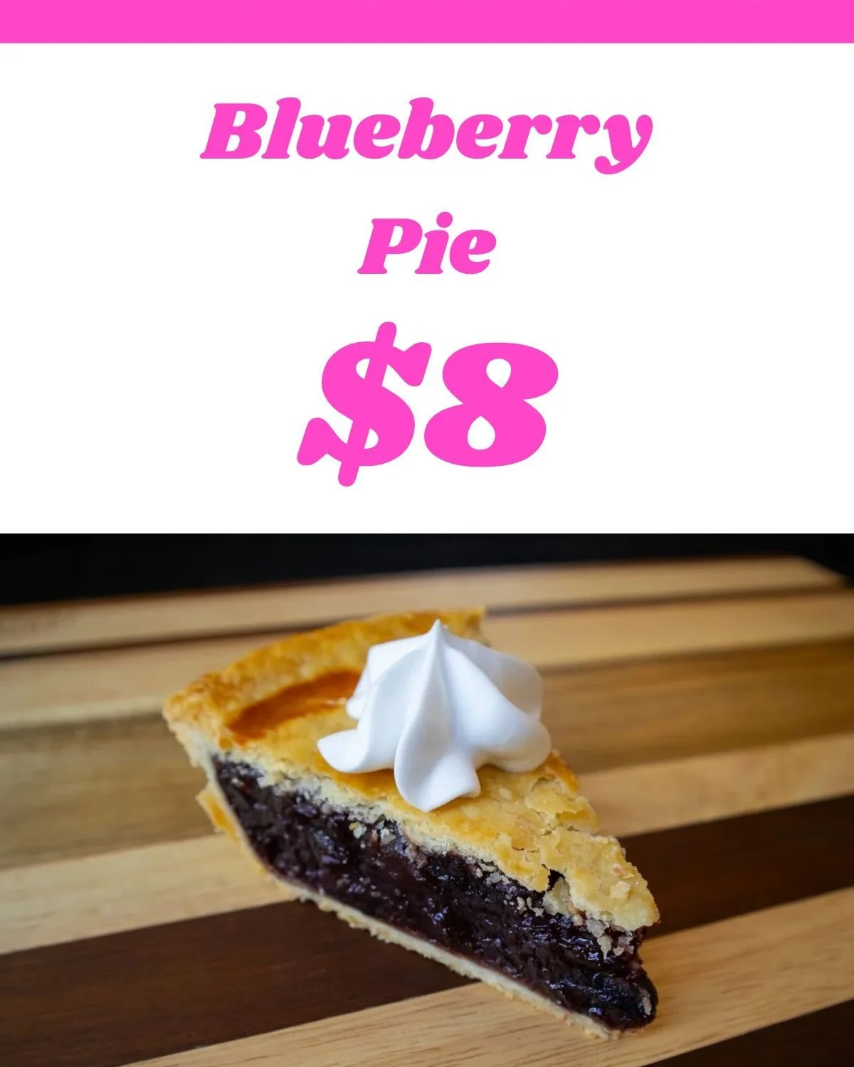 Grab a slice of pie tomorrow from the Mr. Sweets booth at the market out by Graff Mercantile! Made with Stevens Point sourced blueberries, this wonderful mix of blueberry &amp; cinnamon flavors hit all the right seasonal notes! Make sure to come quic