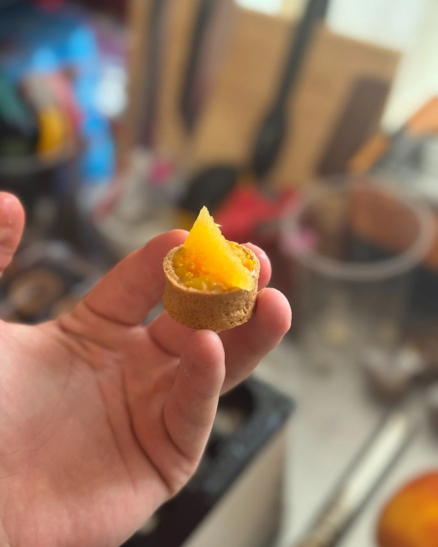 A few new items being brought to the Winter Market tomorrow! Introducing......

- - - - - - - - - - - - - - - - - - - - - - - - - 
Orange Dreamsicle Minis:
Graham cracker shell, cheesecake filling base, fresh orange curd, &amp; topped with freshly gr