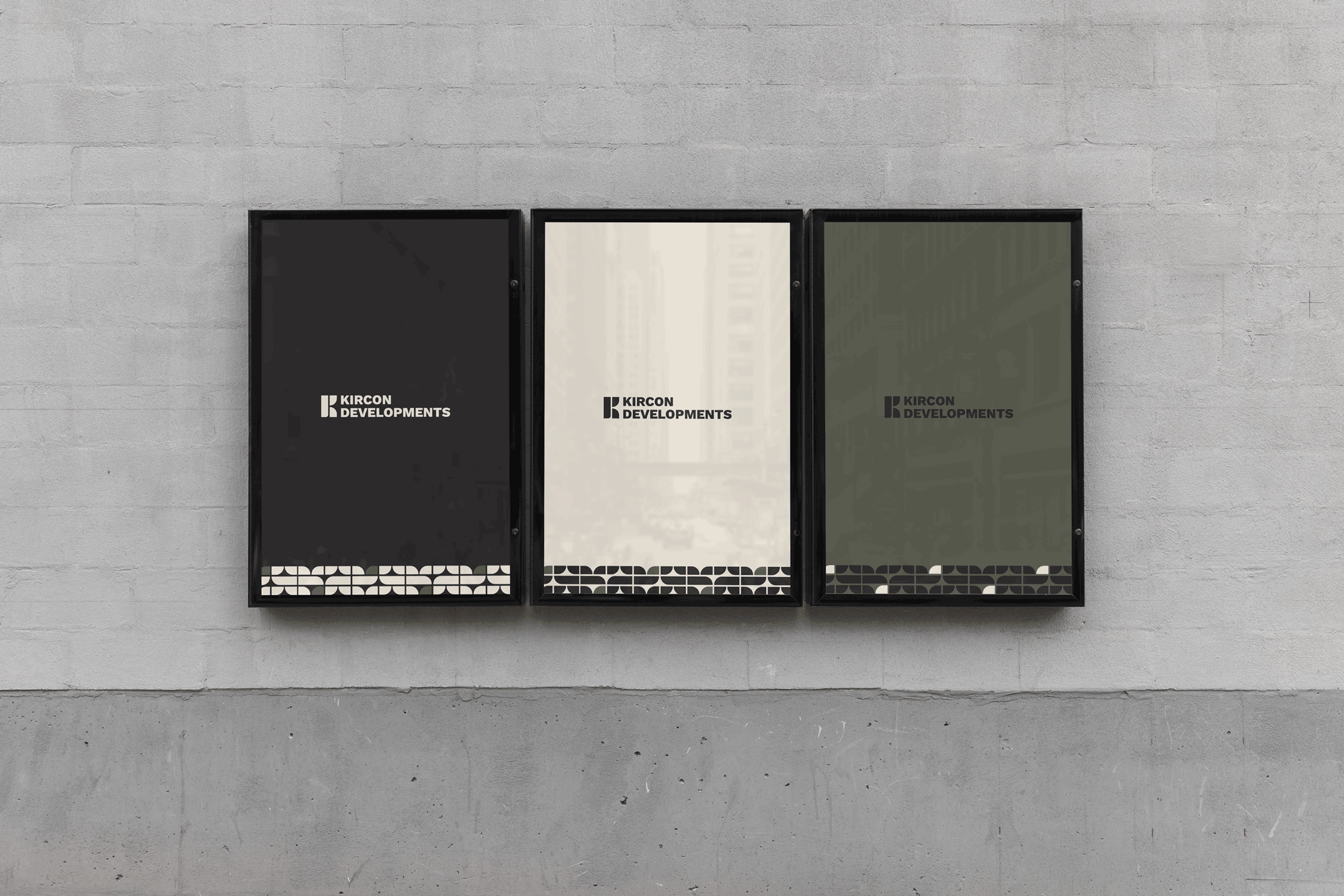 Graphic Design business cards as part of branding project for Kircon Developments by Melbourne based graphic designer Robyn Colton