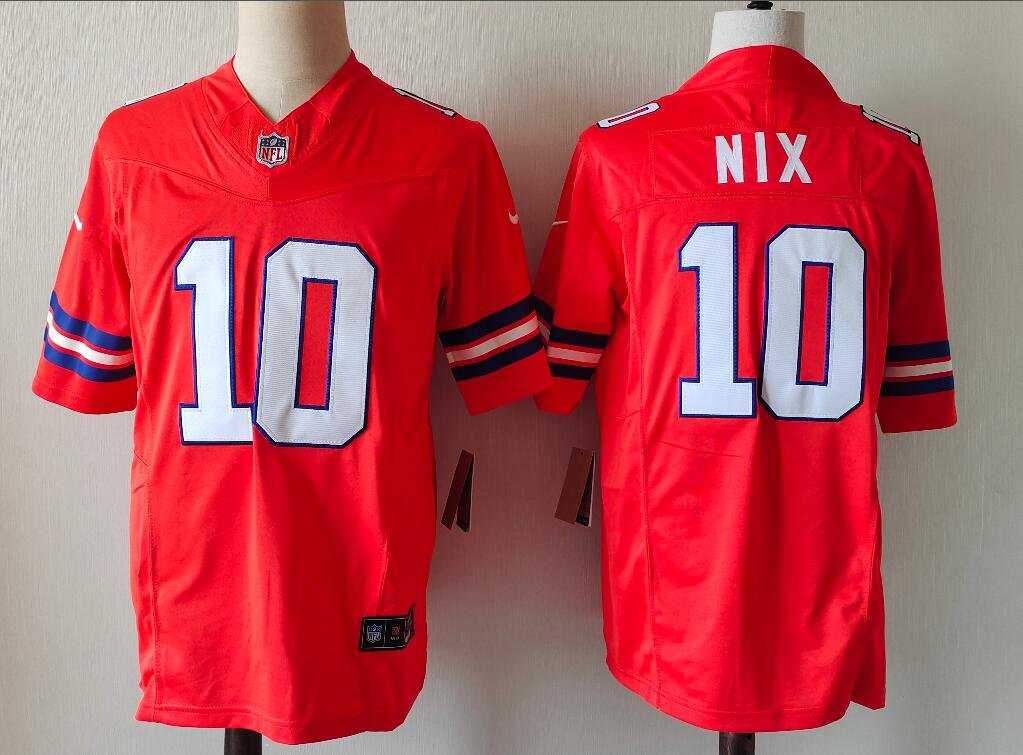 Denver Broncos #10 Bo Nix 2nd Throwback Vapor F.U.S.E. Limited Jersey