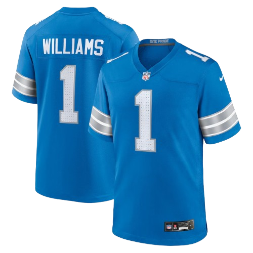 Detroit Lions #1 Jameson Williams Vapor F.U.S.E. Limited Jersey Legacy Blue