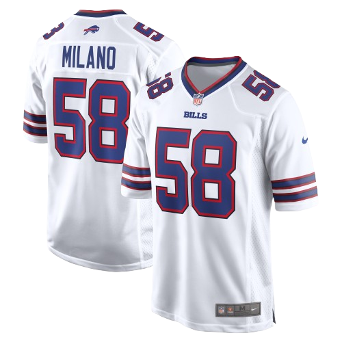 Matt Milano Buffalo WHITE Bills Nike Vapor F.U.S.E. Home Limited Jersey #58