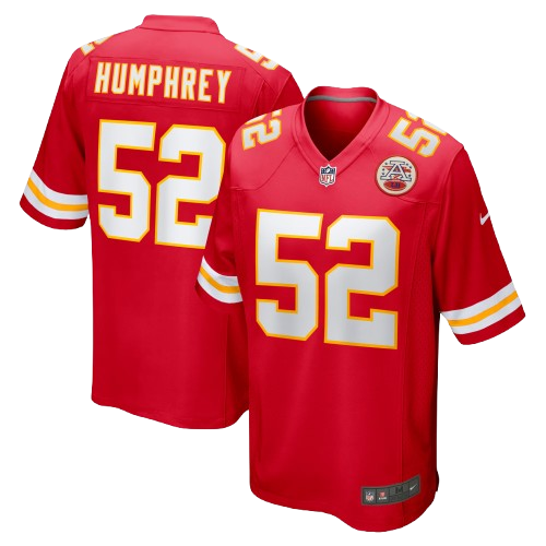 Kansas City Chiefs #52 Creed Humphrey Limited Football Jersey Red
