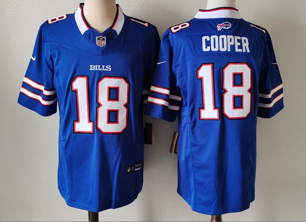 Buffalo Bills #18 Amari Cooper Limited Jersey Blue