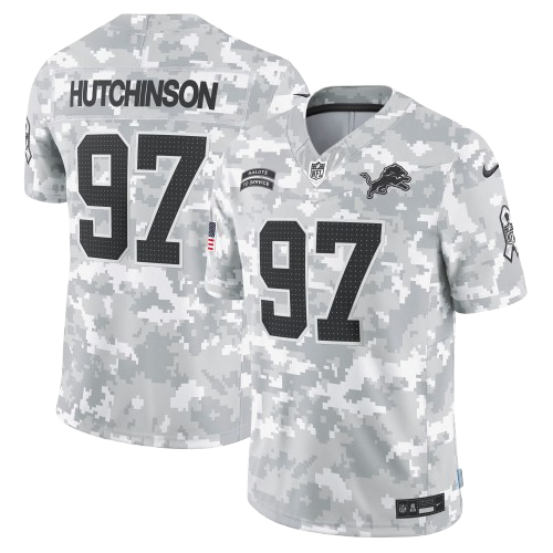 Detroit Lions #97 Aidan Hutchinson 2024 Salute to Service Limited Jersey