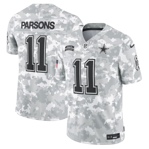 Dallas Cowboys #11 Micah Parsons 2024 Salute to Service Limited Jersey Arctic Camo