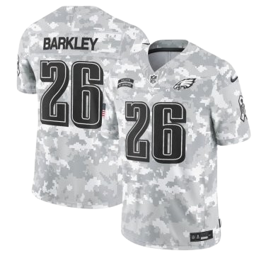 Philadelphia Eagles #26 Saquon Barkley 2024 Salute to Service Limited Jersey Arctic Camo