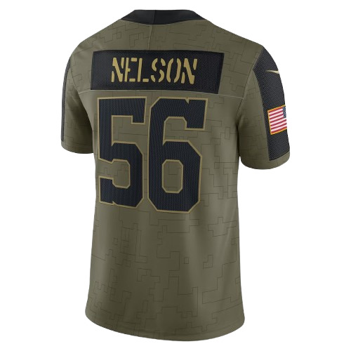Indianapolis Colts #56 Quenton Nelson 2021 Salute To Service Jersey Green